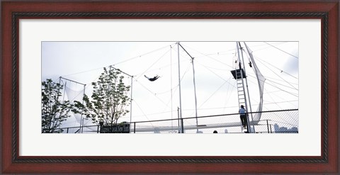 Framed Trapeze School New York, Hudson River Park, NYC, New York City, New York State, USA Print