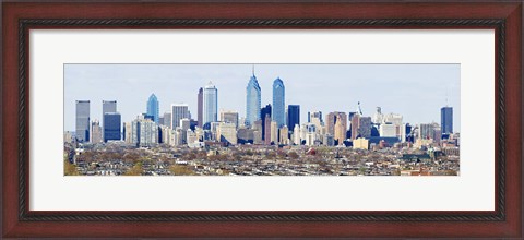 Framed Philadelphia skyline, Pennsylvania, USA Print