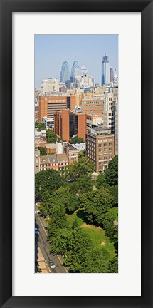 Framed Skyscrapers in a city, Washington Square, Philadelphia, Philadelphia County, Pennsylvania, USA Print
