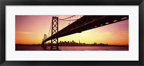 Framed Sunset over San Francisco Bay, San Francisco, California, USA Print