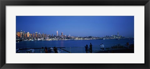 Framed City viewed from Hamilton Park, New York City, New York State Print