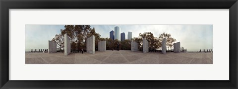 Framed 360 degree view of a war memorial, East Coast Memorial, Battery Park, Manhattan, New York City, New York State, USA Print