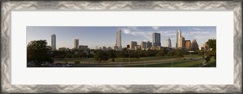 Framed Austin skyline, Travis County, Texas Print
