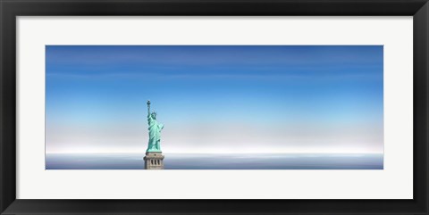 Framed Statue Of Liberty, Manhattan, New York City Print