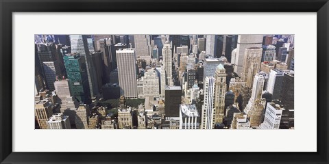 Framed Bryant Park and surrounding buildings, Manhattan, New York City, New York State, USA Print