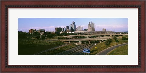 Framed Highway interchange, Kansas City, Missouri, USA Print