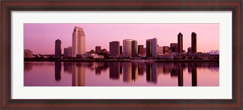Framed Skyline San Diego CA Print