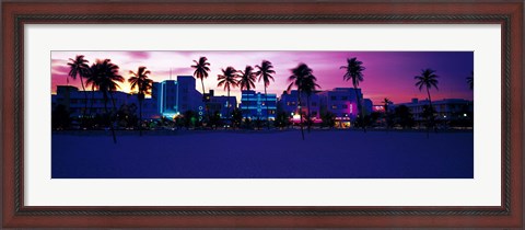 Framed Ocean Drive Miami Beach FL USA Print