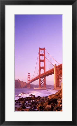 Framed Golden Gate Bridge (horizontal view) Print