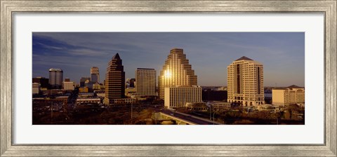 Framed Skyscrapers in a city, Austin, Texas, USA Print