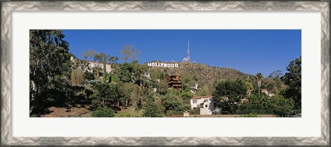 Framed USA, California, Los Angeles, Hollywood Sign at Hollywood Hills Print