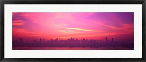 Framed Skyline, NYC, New York City, New York State USA Print