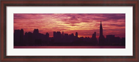 Framed Hudson River New York, NYC, New York City, New York State, USA Print