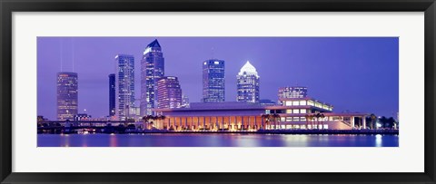 Framed Building at the waterfront, Tampa, Florida, USA Print