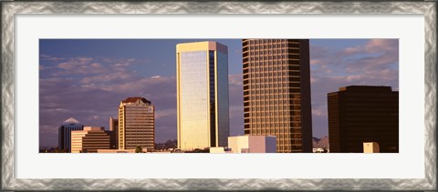 Framed USA, Arizona, Phoenix, Cloudscape over a city Print