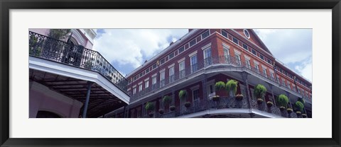 Framed Wrought Iron Balcony New Orleans LA USA Print