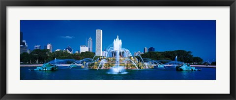 Framed Buckingham Fountain Chicago IL USA Print