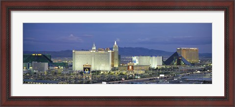 Framed Dusk The Strip Las Vegas NV Print