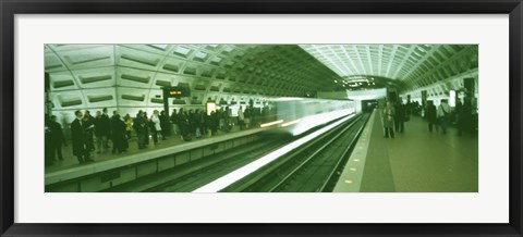 Framed Metro Station Washington DC USA Print