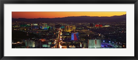 Framed Hotels Las Vegas NV Print