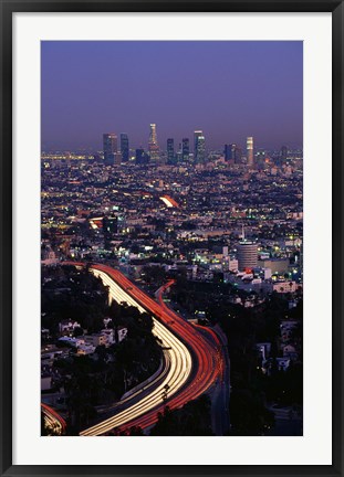 Framed Hollywood Freeway Los Angeles CA Print