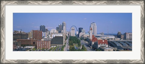 Framed High Angle View Of A City, St Louis, Missouri, USA Print