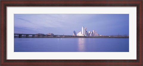 Framed Buildings on the waterfront, Dallas, Texas, USA Print