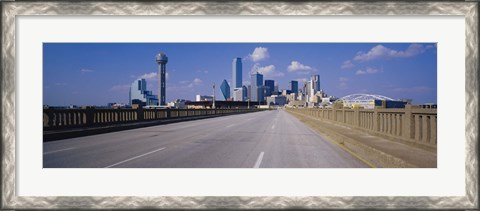 Framed Dallas Skyscapers, Texas Print