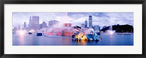 Framed Buckingham Fountain Chicago IL Print