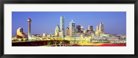 Framed Dallas Texas USA Print