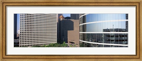 Framed Skyscraper windows in Houston, TX Print