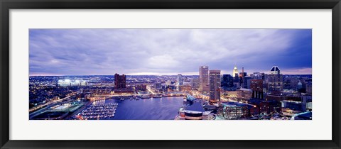 Framed USA, Maryland, Baltimore, cityscape Print