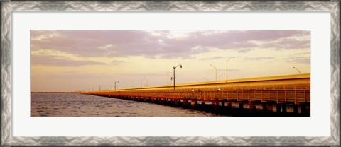 Framed Gandy Bridge Tampa Bay Tampa FL Print