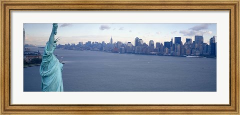 Framed Close up of the Statue of Liberty Print