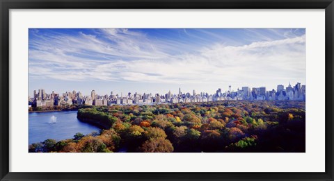 Framed Manhattan from Central Park, New York City Print