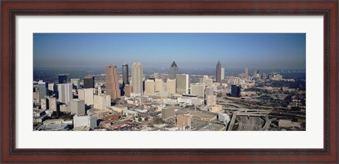 Framed High angle view of downtown Atlanta, Georgia, USA Print