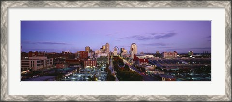 Framed St. Louis, Missouri at Dusk Print