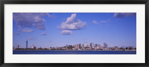 Framed City at the waterfront, Boston, Massachusetts, USA Print