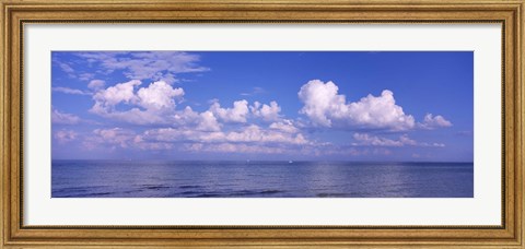 Framed Clouds over the sea, Tampa Bay, Gulf Of Mexico, Anna Maria Island, Manatee County, Florida Print