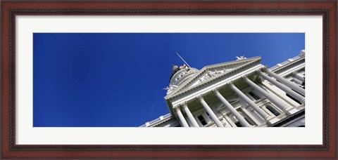 Framed Low angle view of a government building, California State Capitol Building, Sacramento, California Print