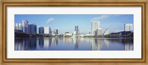 Framed Lake Eola Waterfront, Orlando, Florida Print