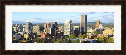 Framed Skyscrapers in a city, Portland, Oregon Print
