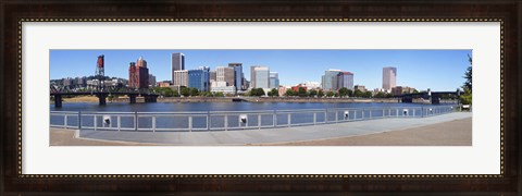 Framed Buildings at the waterfront, Vista Point, Portland, Multnomah County, Oregon, USA 2010 Print