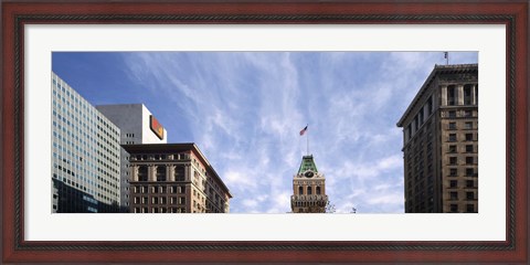 Framed Buildings in a city, Tribune Tower, Oakland, Alameda County, California, USA Print