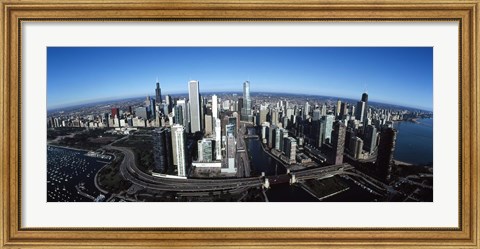 Framed Chicago Skyscrapers, Cook County, Illinois Print