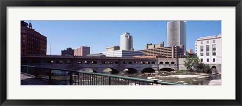 Framed Bridge across the Genesee River, Rochester, Monroe County, New York State Print