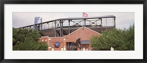 Framed Warren Spahn Plaza at the Chickasaw Bricktown Ballpark, Oklahoma City, Oklahoma, USA Print