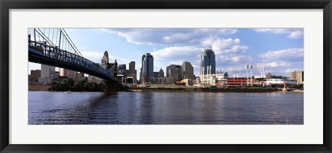 Framed Bridge across the Ohio River, Cincinnati, Hamilton County, Ohio, USA Print