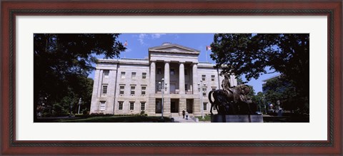 Framed Facade of a government building, City Hall, Raleigh, Wake County, North Carolina, USA Print