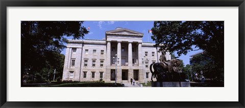 Framed Facade of a government building, City Hall, Raleigh, Wake County, North Carolina, USA Print